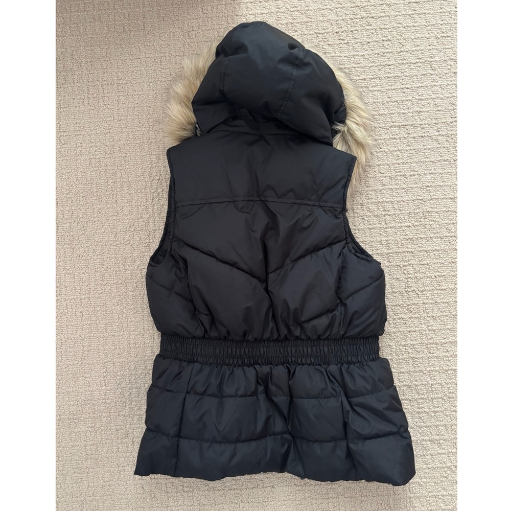 Banana Republic Faux Fur Puffer Quilted Vest - Picture 2 of 4